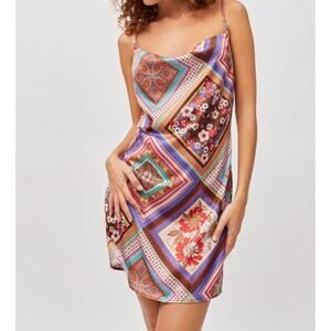 Urban Outfitters Multicolor Patchwork Mini Dress